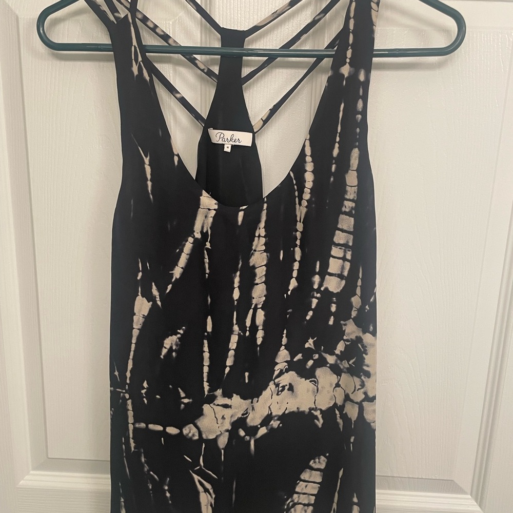 Parker Black and Cream Women's Top